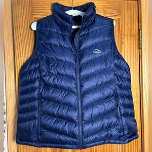 LL Bean Ultralight Down Puffer Vest, Women’s Plus size 1x, New, Navy
